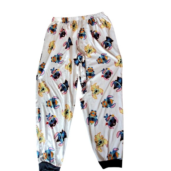 Disney Lilo & Stitch Boo Halloween Pajama Set Long Sleeve Shirt & Pants Size L - Picture 8 of 16